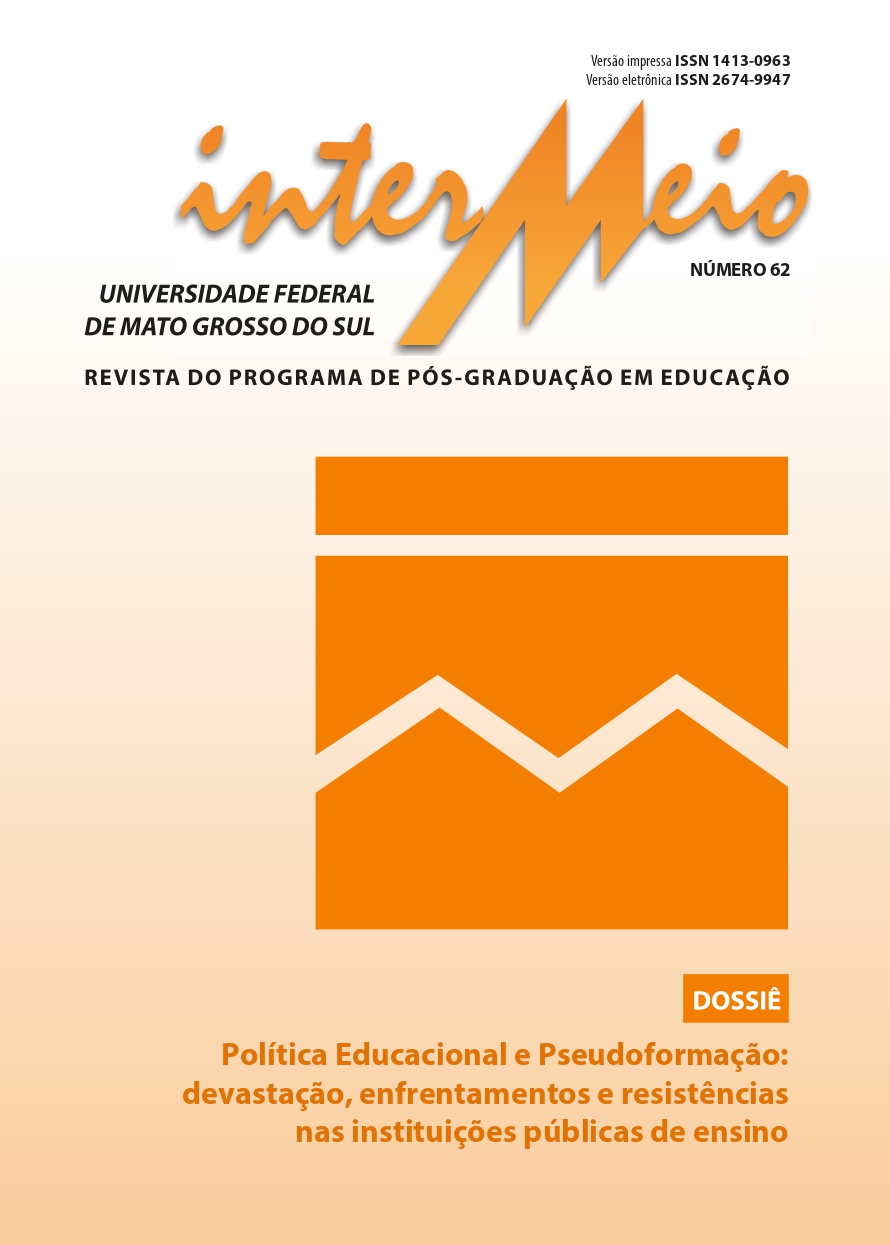 					Visualizar v. 31 n. 62 (2025): POLÍTICA EDUCACIONAL E PSEUDOFORMAÇÃO: devastação, enfrentamentos e resistências nas instituições públicas de ensino
				