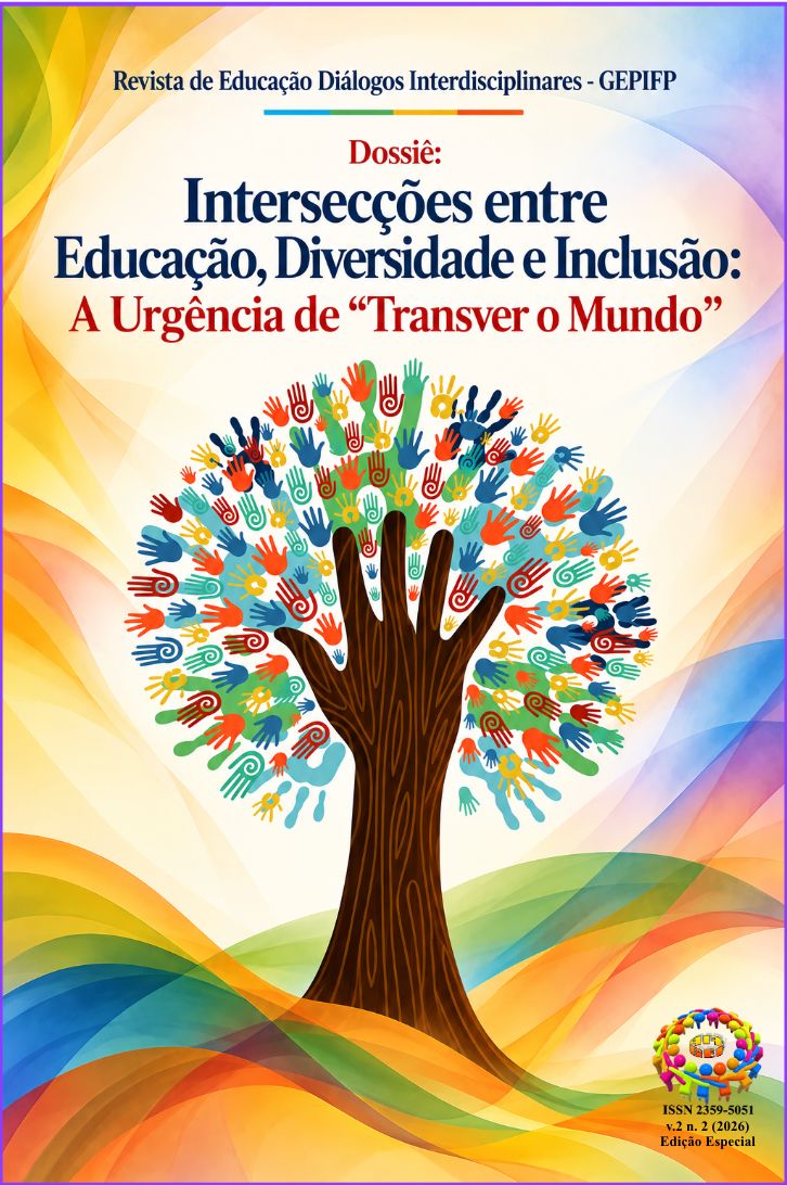 					Visualizar v. 2 n. 22 (2026): DOSSIÊ: INTERSECÇÕES ENTRE EDUCAÇÃO, DIVERSIDADE E INCLUSÃO: A URGÊNCIA DE “TRANSVER O MUNDO"
				