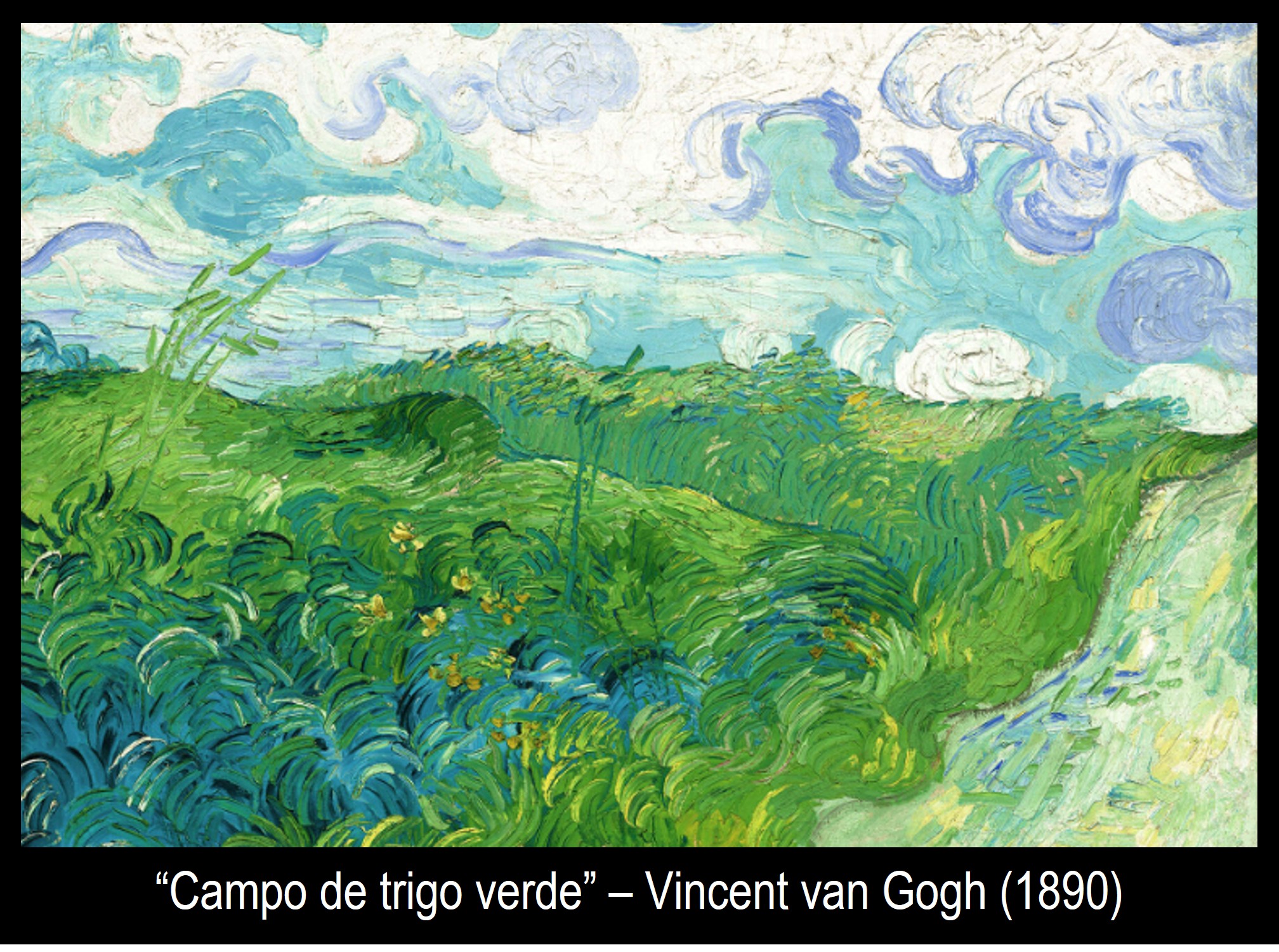 Campo de trigo, pintura.